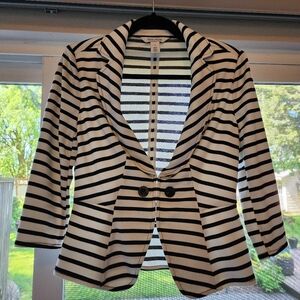 White House Black Market striped blazer